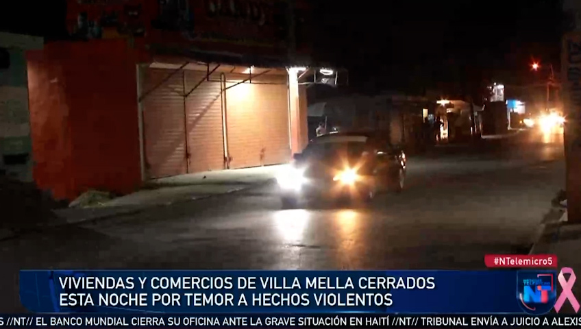 viviendas-y-comercios-de-villa-mella-cerraron-por-temor-a-los-hechos-violentos