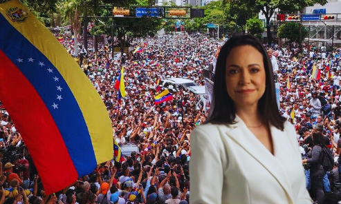 maria-corina-machado:-“hoy-tenemos-mas-fuerza-que-nunca,-venezuela-sera-libre”
