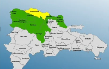coe-mantiene-una-provincia-en-alerta-amarilla-y-coloca-ocho-en-verde