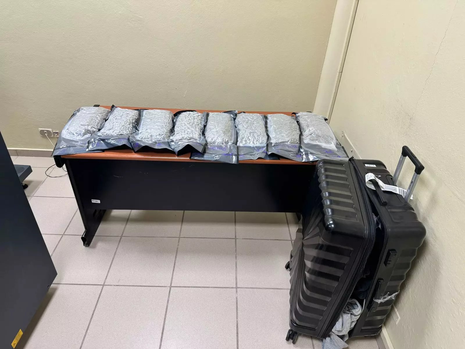 detienen-mujer-e-incautan-8-paquetes-de-marihuana-en-aeropuerto-del-cibao
