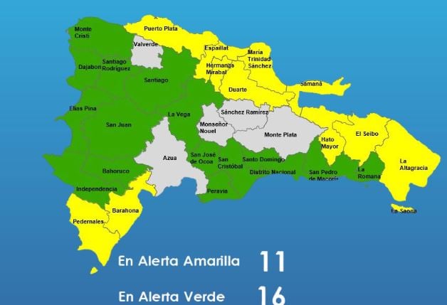 coe-mantiene-11-provincias-en-alerta-amarilla;-aumenta-15-y-al-dn-en-verde