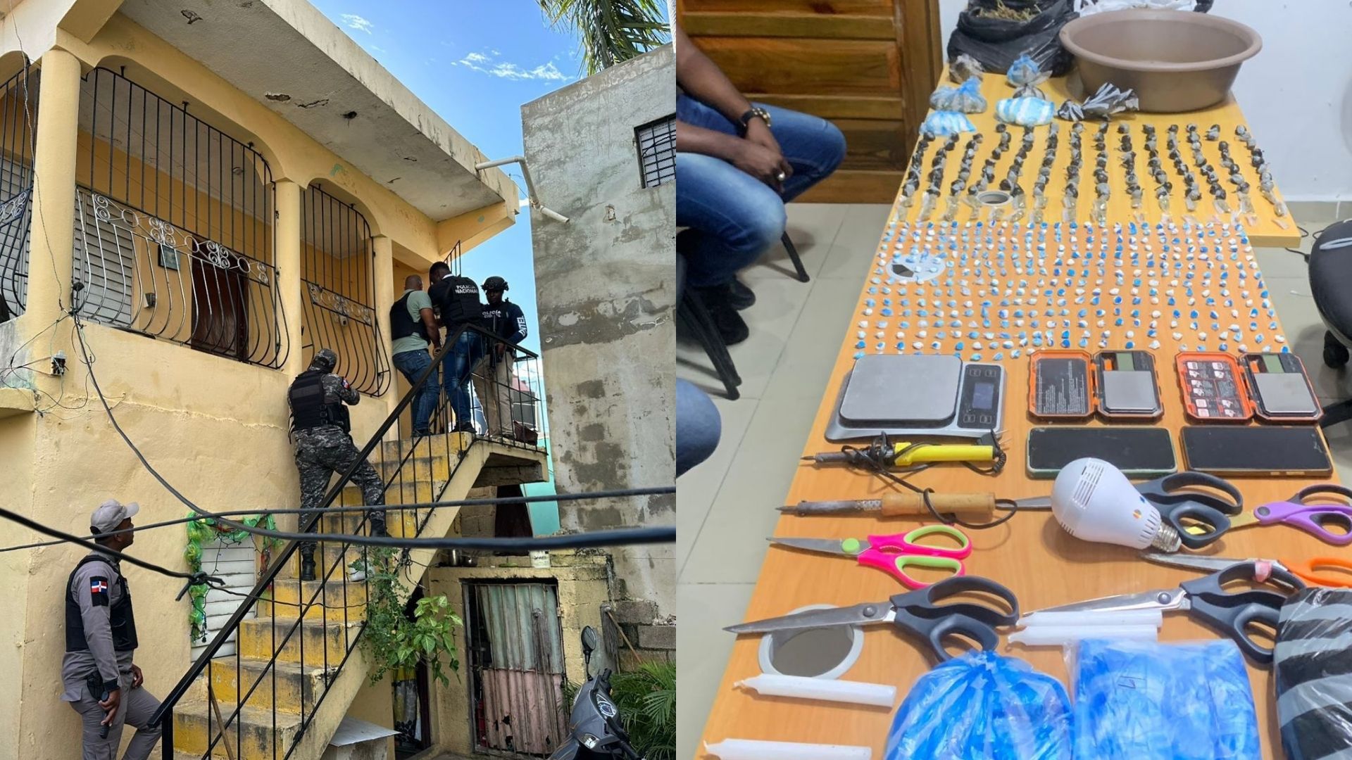 desmantelan-dos-puntos-de-venta-de-drogas-y-ocupan-miles-de-porciones-en-la-romana