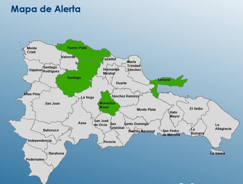 coe-coloca-cuatro-provincias-en-alerta-verde-por-lluvias-asociadas-a-vaguada