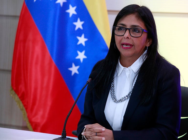 delcy-rodriguez-llama-a-la-union-en-venezuela-para-sanar-«la-herida»-del-ataque-de-eeuu.