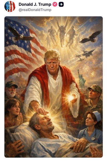 trump-acaba-con-el-papa-y-publica-una-imagen-suya-comparandose-con-jesucristo