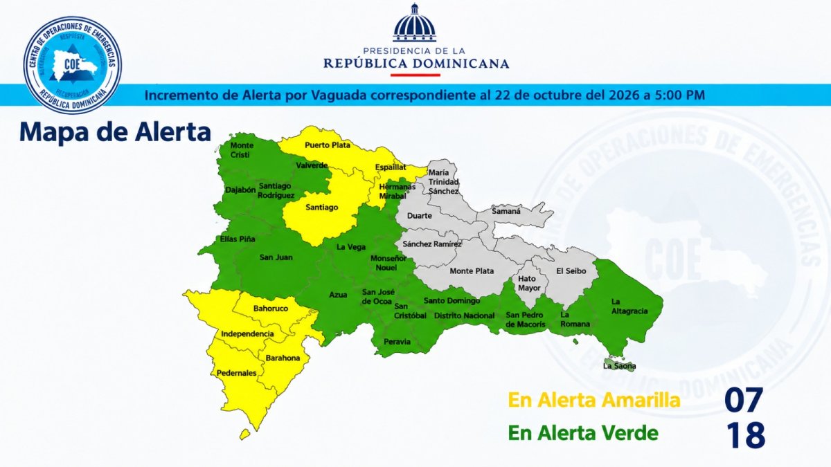 mapa-de-amarillo-y-verde:-coe-eleva-a-25-las-provincias-en-alerta;-continuaran-aguaceros